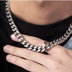 Classic Cuban Link Chain Necklace for Punk Grunge and Streetwear Styling