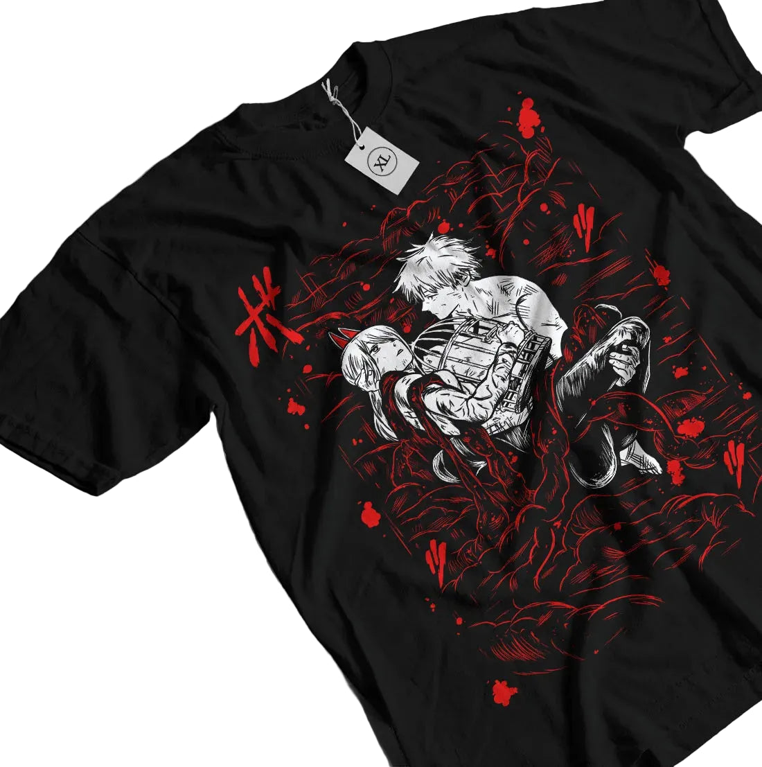 Anime Gothic Berserker Graphic Streetwear T-Shirt with Manga-Inspired Illustration