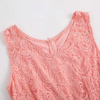Vintage Lace Flare Dress with Kawaii Gothic Aesthetic