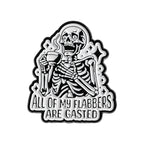 Stay Weird Skeleton Reader Gothic Enamel Pin for Alternative Fashion Styling