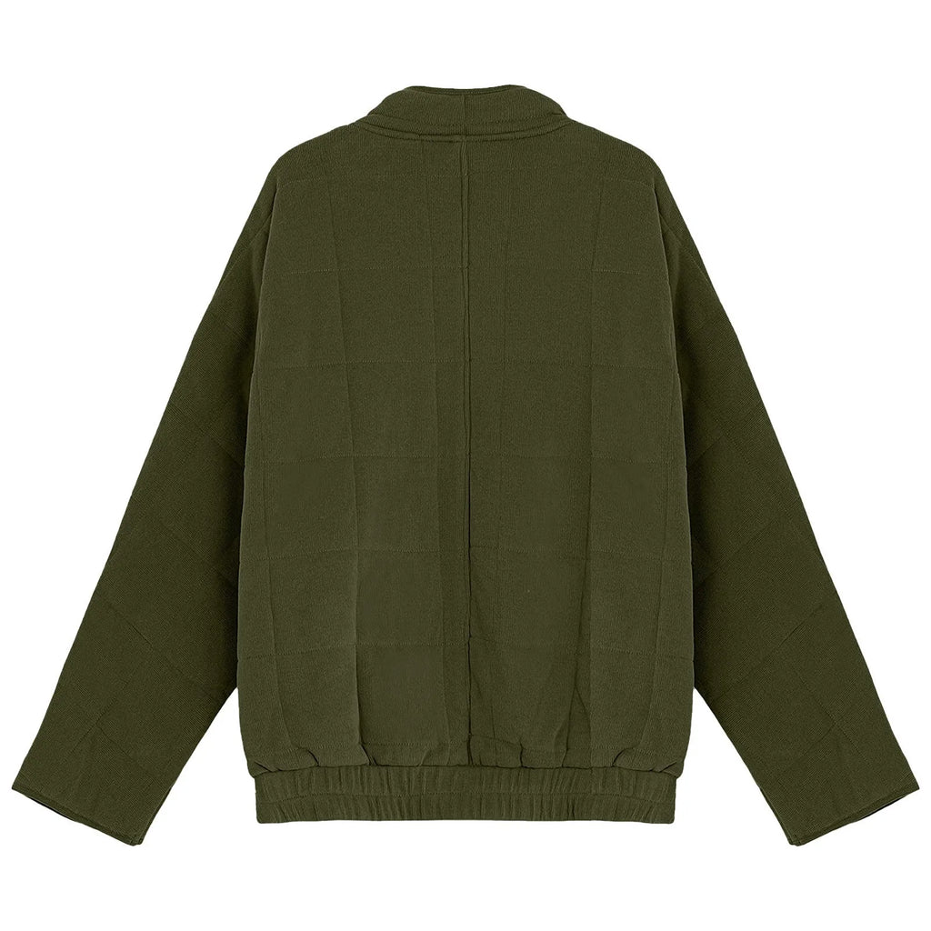 Women's Quilted Puffer Jacket with Relaxed Fit Contemporary Everyday Winter Layering Style