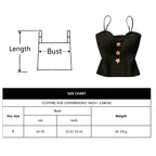 Ribbed Button Front Crop Top with Spaghetti Straps Contemporary Streetwear Style