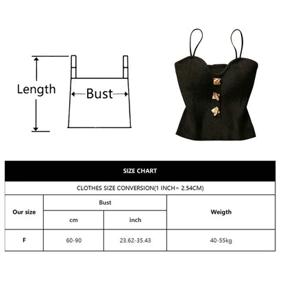 Ribbed Button Front Crop Top with Spaghetti Straps Contemporary Streetwear Style