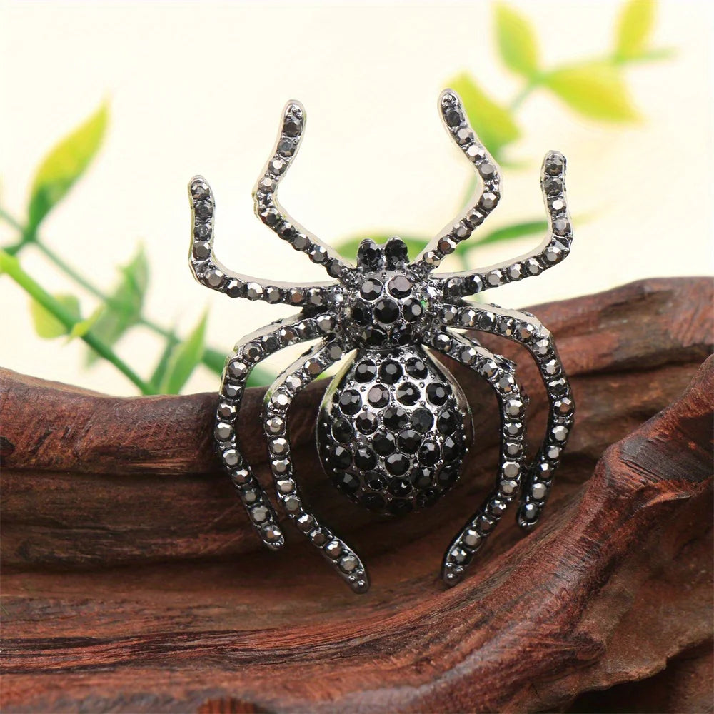 Gothic Spider Statement Brooch for Dark Alternative Styling