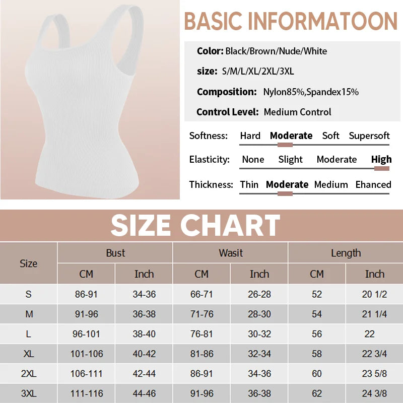 Seamless Square-Neck Shaping Tank Top with Wide Straps and Subtle Ribbed Texture