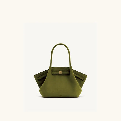 Structured Dumpling Tote Bag with Top Handle Large Capacity Design