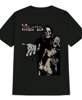 Vintage Goth Punk Graphic Tee with Dark Retro Horror Streetwear Design