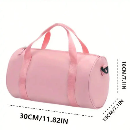 Mini Barrel Duffle Bag with Adjustable Strap Lightweight Travel Carry Design