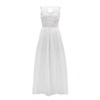 Flowing Open Back Maxi Dress With Soft Draped Movement