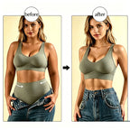 5-Piece Women’s High-Waisted Seamless Shaping Briefs Set with Smooth Finish, Stretch Construction and Assorted Neutral Colors