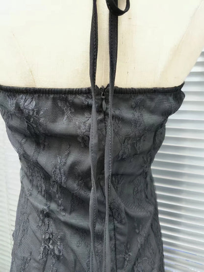 Elegant Lace Gothic Maxi Dress with Dark Romantic Fashion Style