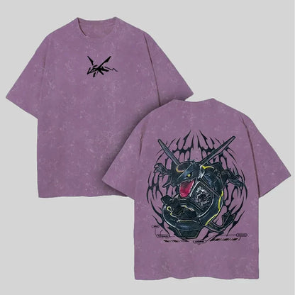 Dark Fantasy Manga Oversized Casual Streetwear Graphic Cotton T-Shirt