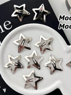 Celestial Star Hair Clip Set Y2K Alternative Statement Accessories Collection