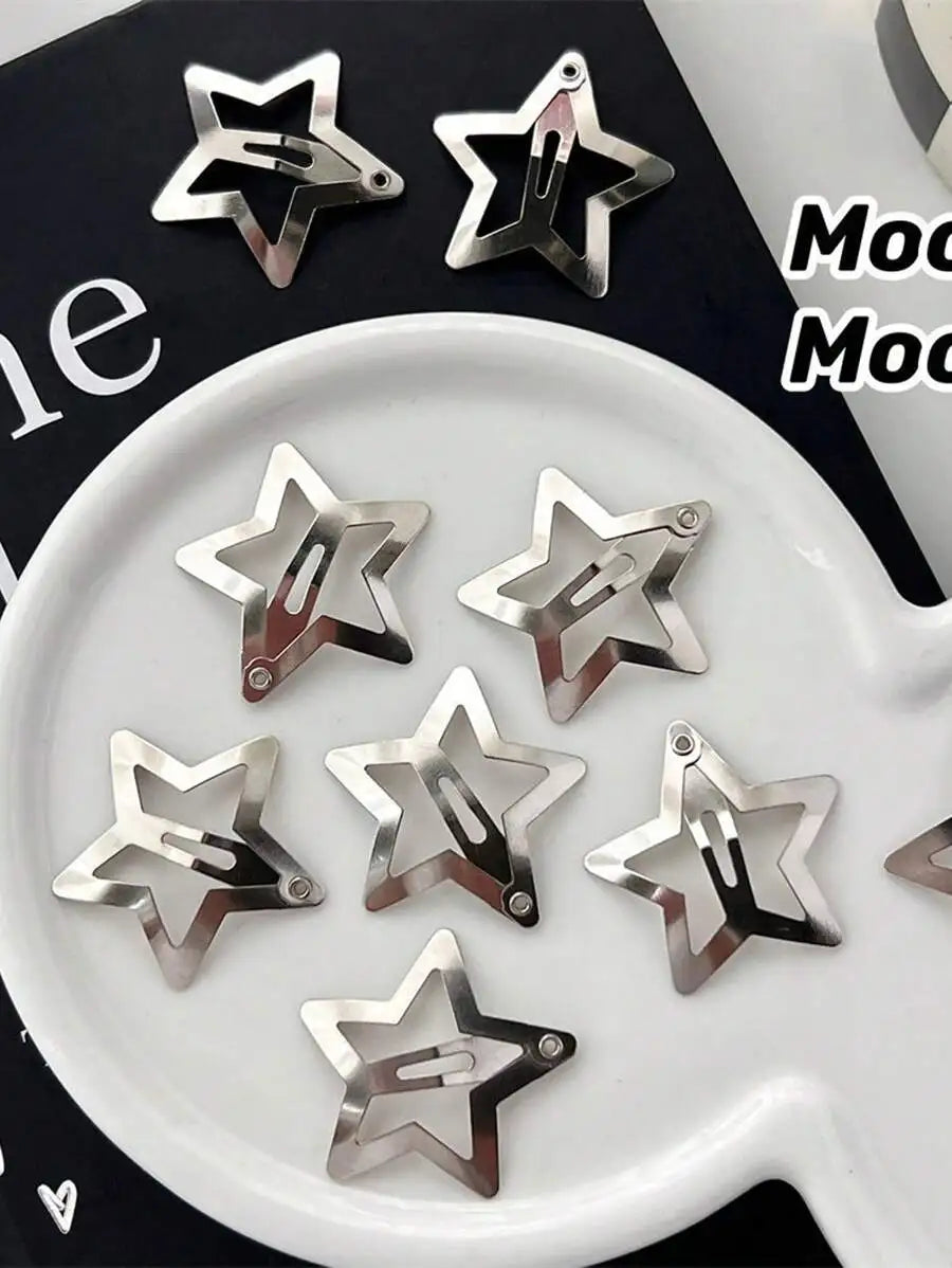 Celestial Star Hair Clip Set Y2K Alternative Statement Accessories Collection