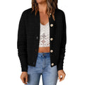 Women's Button Front Knit Cardigan Sweater with Relaxed Everyday Silhouette