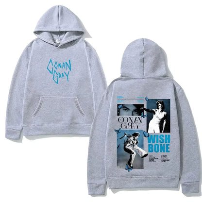 Fleece Lined Graphic Hoodie with Oversized Streetwear Silhouette and Back Artwork