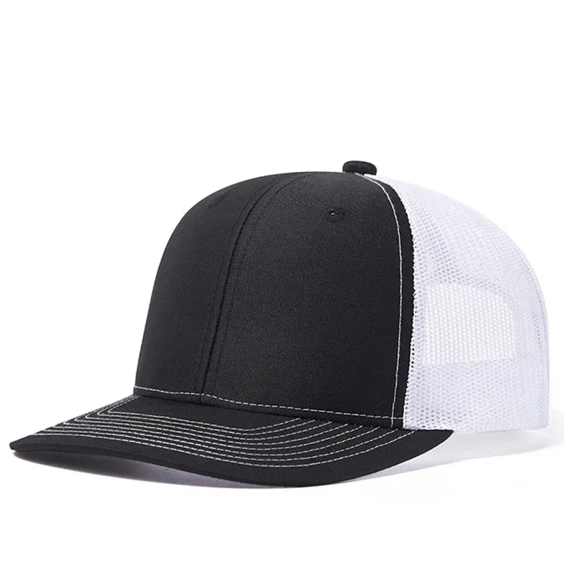 Unisex Breathable Trucker Baseball Cap with Mesh Back for Casual Outdoor Everyday Wear