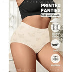 5-Piece Plus-Size Women’s Briefs Set with High-Rise Triangle Silhouette, Lace Texture and Assorted Soft Colors
