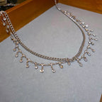Rhinestone Tassel Waist Chain for Y2K Festival and Statement Fashion Styling