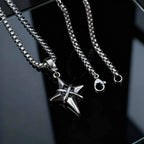 Star Cross Pendant Necklace Gothic Punk Alternative Statement Jewelry