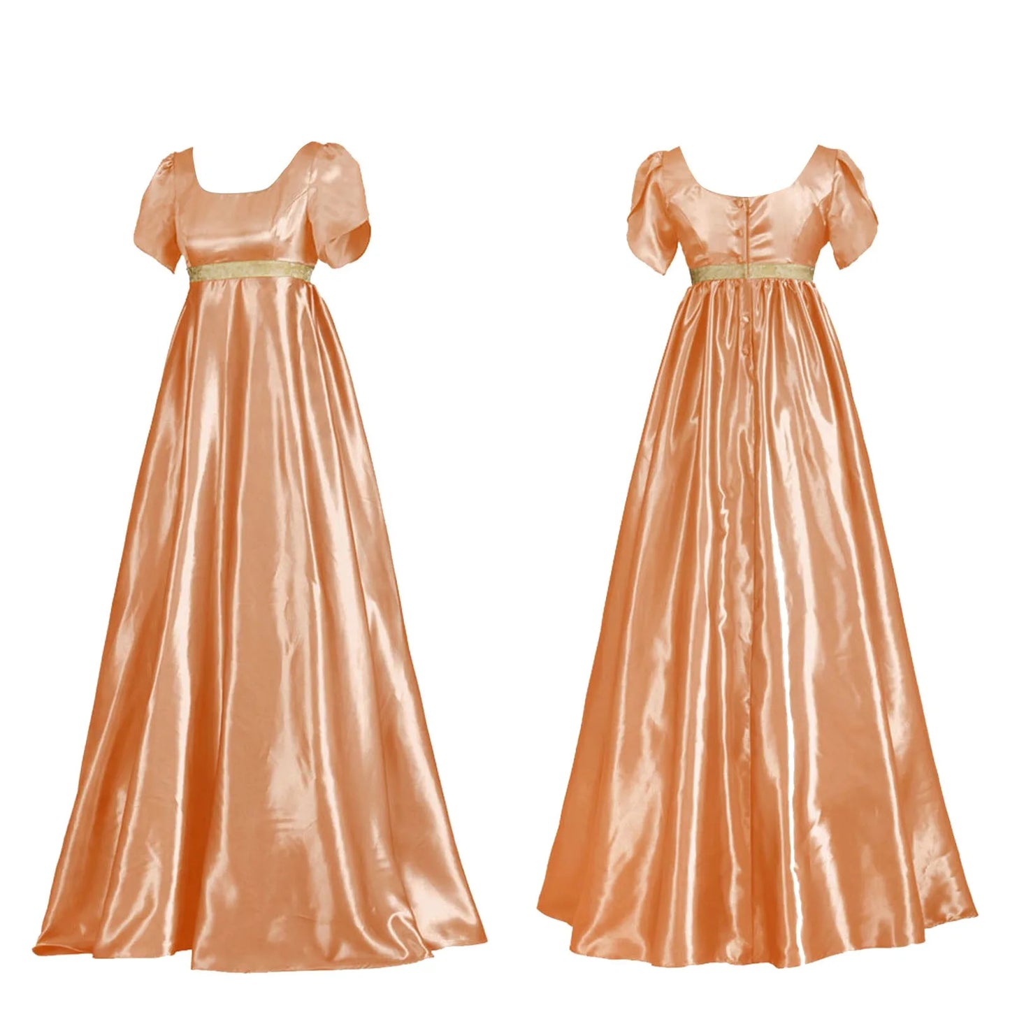 Elegant Satin-Inspired Formal Maxi Dress with Ethereal Alternative Fashion Aesthetic