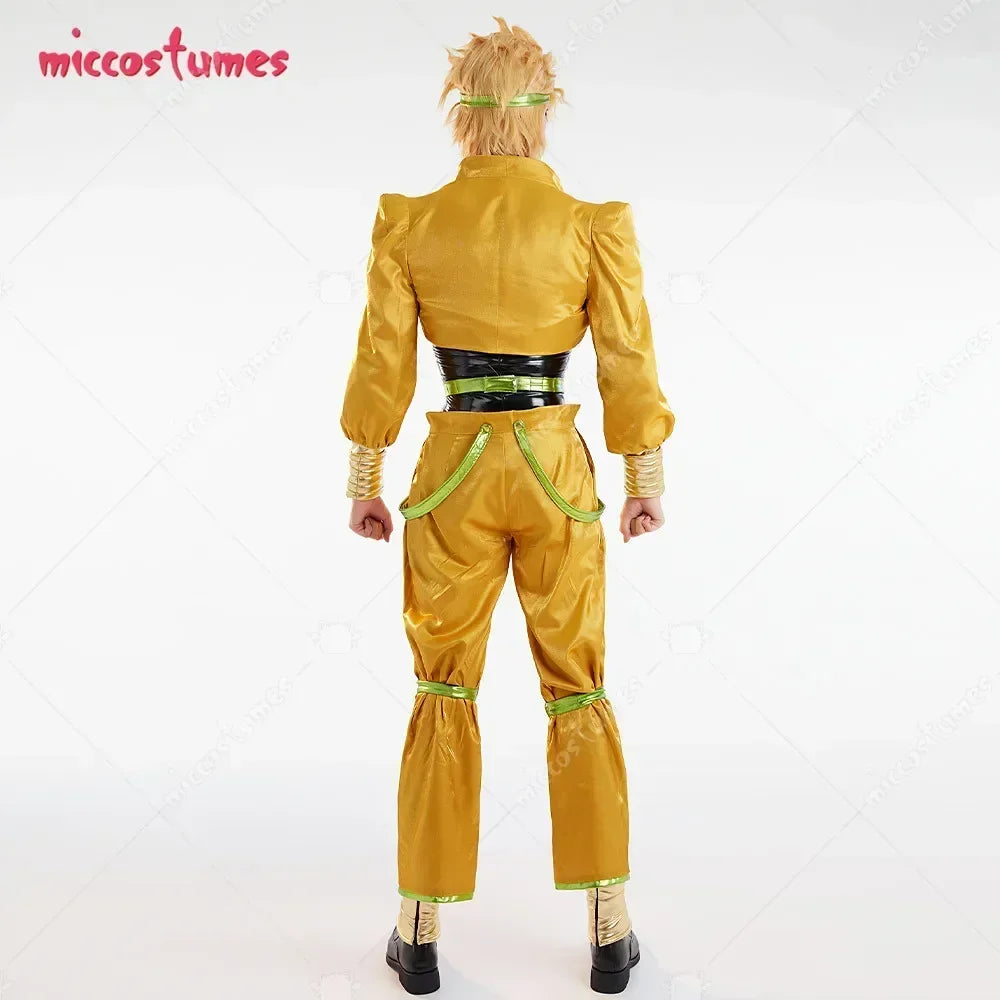 Unisex Coordinated Costume Set with Jacket Trousers Bracers and Contemporary Layered Design