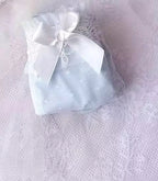 Pastel Pink Water-Soluble Lace Bra and Panty Set with Ribbon Details