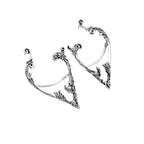 Dark Elf Ear Cuff Statement Earring for Gothic Alternative Fashion Styling