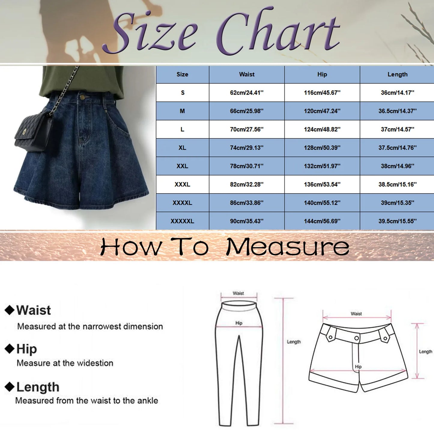 Structured High Waist Denim Skort With Wide A-Line Streetwear Silhouette