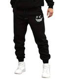 Men's Loose Fit Fleece Jogger Sweatpants with Drawstring Waist Streetwear Casual Everyday Style