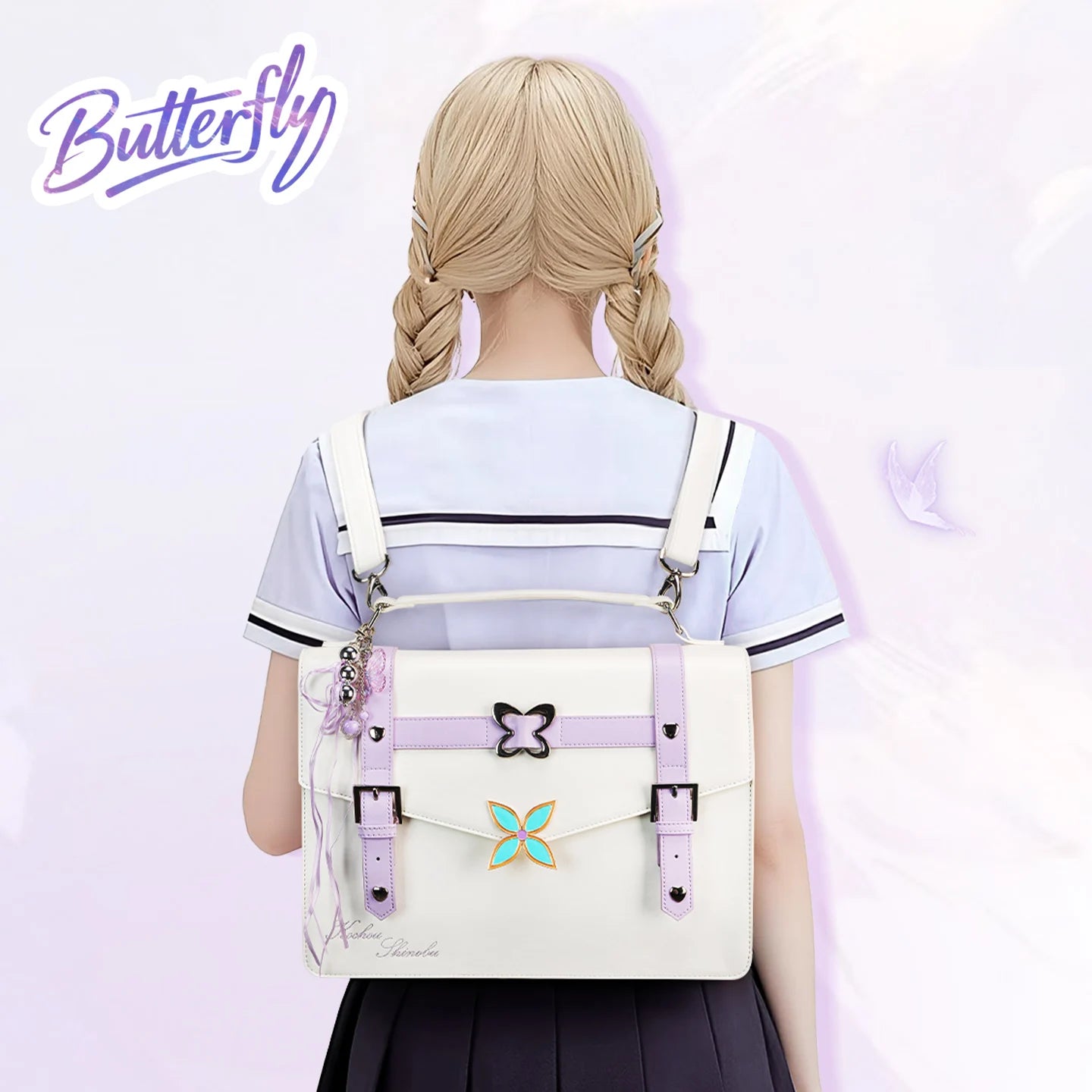 Display Window Crossbody Tote Bag with Detachable Strap Large Capacity Design