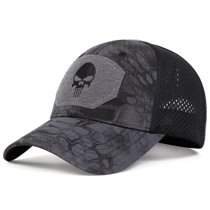Unisex Mesh Baseball Cap with Graphic Embroidery for Outdoor Casual and Adventure Style