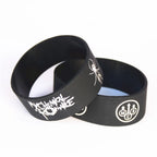 Alternative Graphic Silicone Wristband for Punk and Scene Fashion Styling