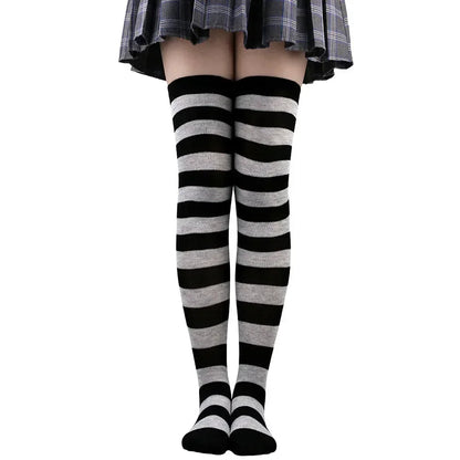 Polka Dot Over-the-Knee Socks with Soft Jacquard Knit for Casual Y2K Fashion