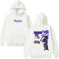 Anime Graphic Oversized Hoodie with Retro Manga Character Artwork