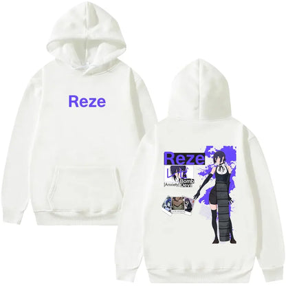Anime Graphic Oversized Hoodie with Retro Manga Character Artwork