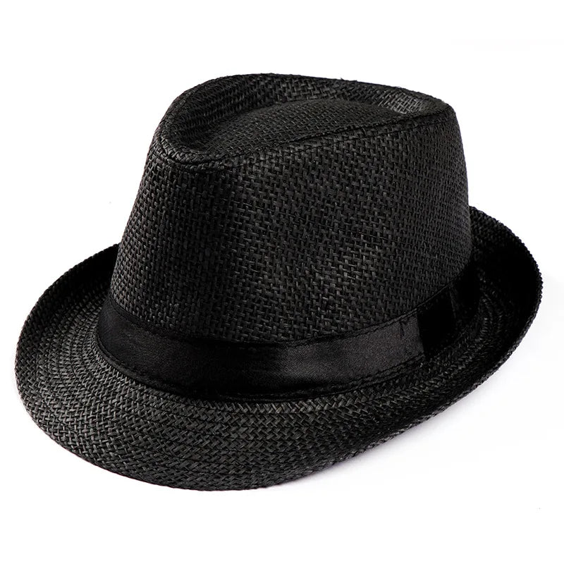 Foldable Wide Brim Straw Visor Hat with Open Top Design for Beach and Summer Travel