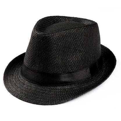 Foldable Wide Brim Straw Visor Hat with Open Top Design for Beach and Summer Travel