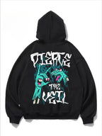 Anime-Inspired Gothic Graphic Hoodie with Dark Manga Streetwear Aesthetic