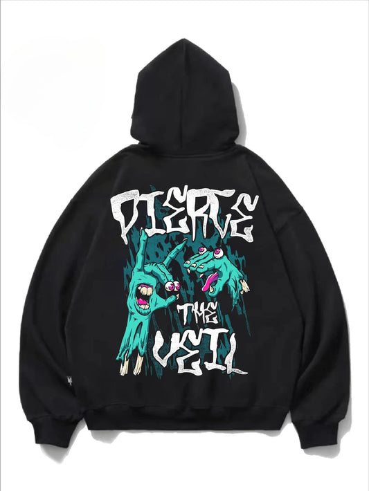 Anime-Inspired Gothic Graphic Hoodie with Dark Manga Streetwear Aesthetic