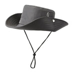 Wide Brim Outdoor Bucket Hat with Adjustable Chin Cord for Hiking and Everyday Adventures