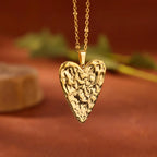 Layered Heart Pendant Necklace for Dark Feminine and Alternative Fashion