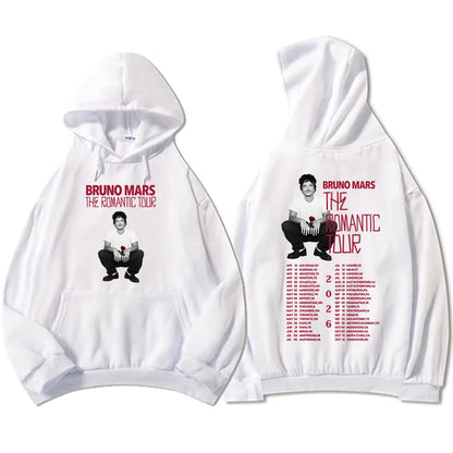 Vintage Tour Style Graphic Hoodie with Relaxed Fit and Streetwear Appeal