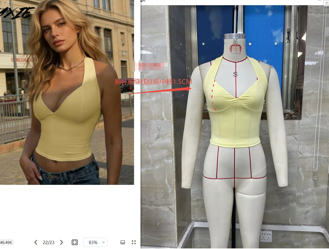 Halter Neck Knit Crop Top with Slim Fit Contemporary Summer Style