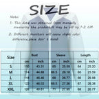 Women's Patchwork Denim Contrast Sleeve Button-Up Casual Streetwear Jacket