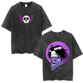 Anime Goth Shadow Portrait Oversized Alternative Streetwear Graphic T-Shirt