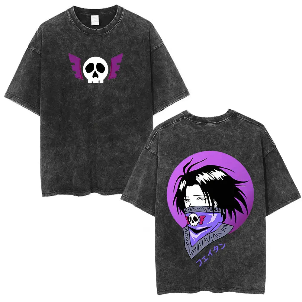 Anime Goth Shadow Portrait Oversized Alternative Streetwear Graphic T-Shirt