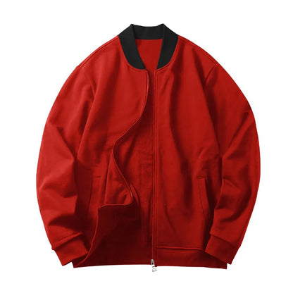 Men's Stand Collar Zip-Up Lightweight Casual Streetwear Jacket