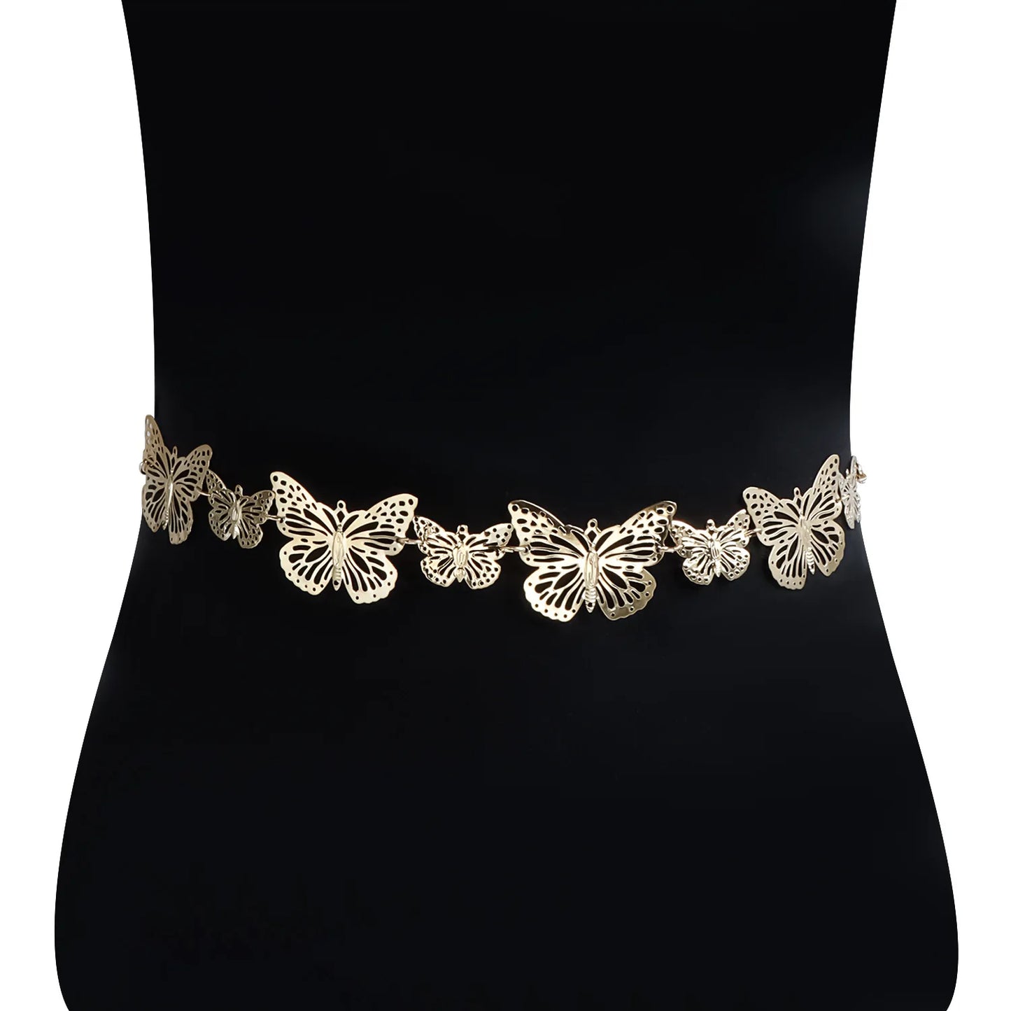 Butterfly Charm Waist Chain for Gothic, Y2K and Alternative Fashion