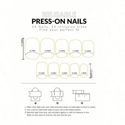 Psychedelic Alternative Stiletto Press-On Nail Art Set